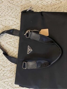 Nylon black men tote